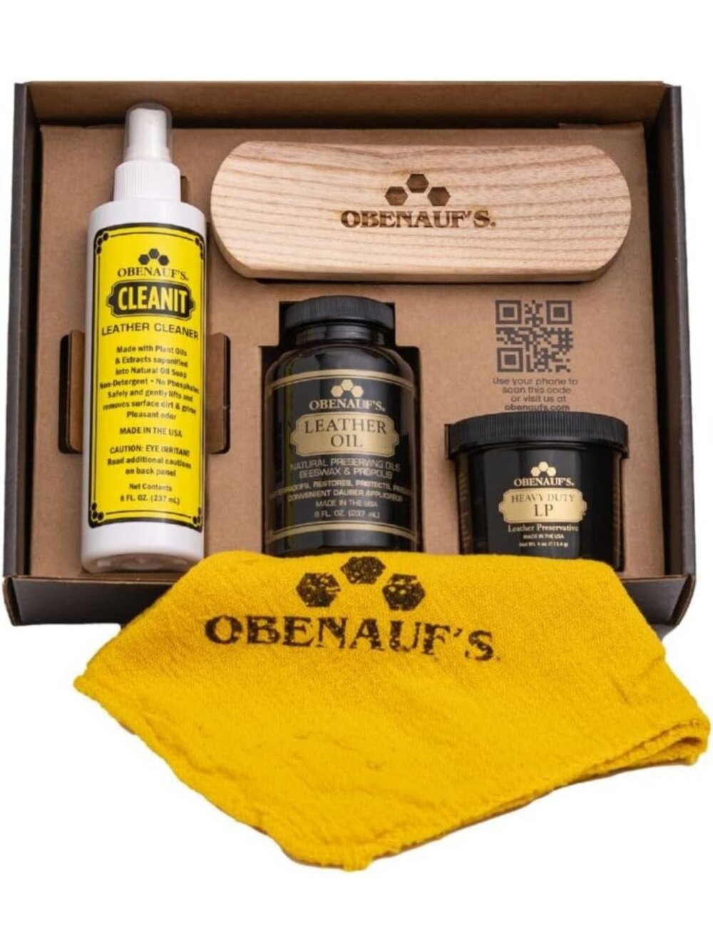 Leather Care Essentials Kit - Heavy Duty Preservative, Conditioner, Cleaner